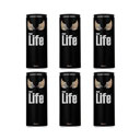 نوشابه انرژی زا بسته شرینک 6 قوطی 250 میلی لیتری هپی لایف