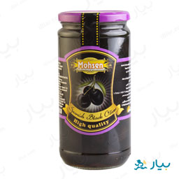 زیتون سیاه با هسته 700 گرمی محسن