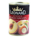 کمپوت هلو 410 گرمی قوطی لئونارد