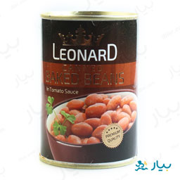 کنسرو لوبیا چیتی قوطی 420 گرمی لئونارد