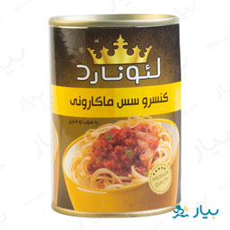 کنسرو سس ماکارونی با سویا و قارچ 420 گرمی لئونارد