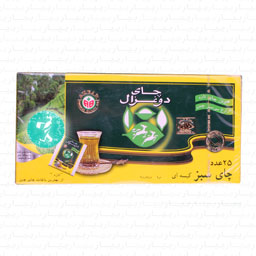 چای سبز کیسه ای انولوپ دار 25 عددی دوغزال
