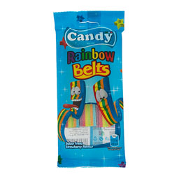 پاستیل نواری رنگین کمان 85 گرمی کندی میکس