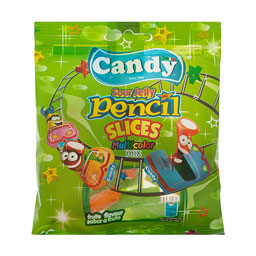 پاستیل مدادی لقمه ای میوه ترش 50 گرمی کندی میکس