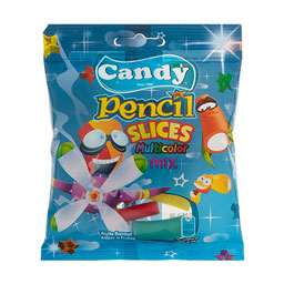 پاستیل مدادی لقمه ای میوه روغنی 50 گرمی کندی میکس