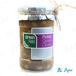 زیتون سبز با طعم گیلانه 680 گرمی گرین فیلد