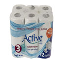 دستمال توالت 12 قلو اکتیو