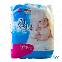 پوشک بچه سایز 4 (7-18 کیلوگرم) 12 عددی بارلی
