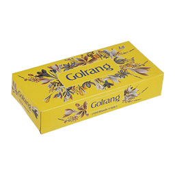 دستمال کاغذی جعبه ای 100 برگ دولایه سفید گلرنگ