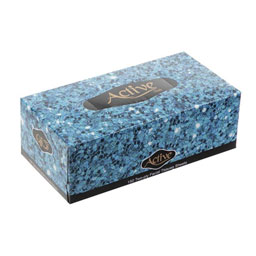 دستمال جعبه 150 برگ دو لایه سری شاین اکتیو