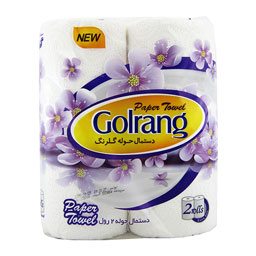 دستمال کاغذی حوله 2 قلو گلرنگ