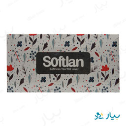 دستمال کاغذی 100 برگ دو لایه رزگل سافتلن