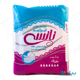 نوار بهداشتی بالدار خیلی نازک بزرگ 10 عددی نانسی