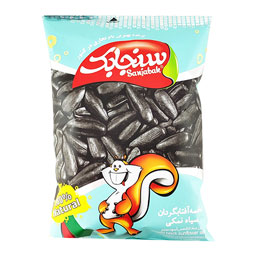 تخمه سیاه آفتابگردان نمکی 105 گرمی سنجابک