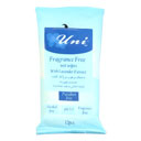 دستمال مرطوب بدون اسانس و ضد حساسیت 12 برگی یونی لد