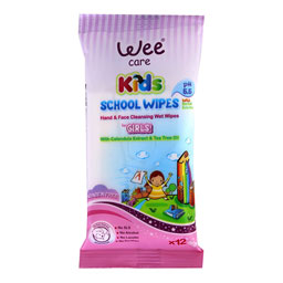 دستمال منسوج نبافته مرطوب دست وصورت کودکان دخترانه 12 عددی وی کر