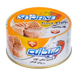کنسرو ماهی تون در روغن گیاهی صیدانه