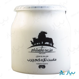 ماست تازه کم چرب 1500گرمی مزرعه ماهشام