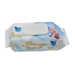 دستمال مرطوب کودک مدل 03 بسته 120 عددی بانیو