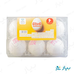 تخم مرغ بسته بندی 6 عددی ناردانا