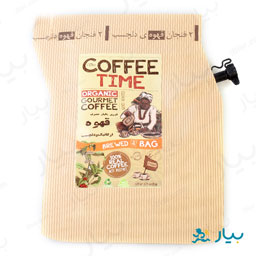 قهوه تیره آسیاب شده در قوری همراه 4گرمی مستر بایو