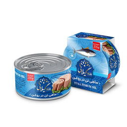 کنسرو ماهی تون در روغن 200 گرمی گیلانی