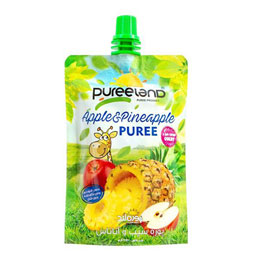 پوره سیب و آناناس وزن 90 گرمی پوره لند