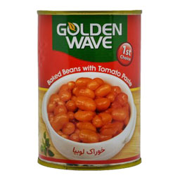 کنسرو خوراک لوبیا چیتی 420 گرمی گلدن ویو