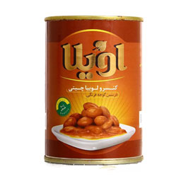 کنسرو لوبیا چیتی در سس گوجه فرنگی 400 گرمی اویلا