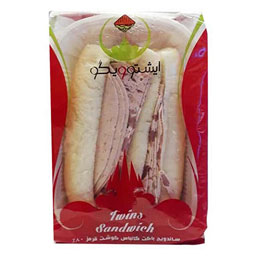 ساندویچ سرد ژامبون 80 درصد گوشت دو قلو ظرف گیاهی 288 گرمی ایشتوویگو