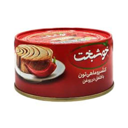 خوشبخت کنسرو ماهی تن با فلفل در روغن 180گرمی