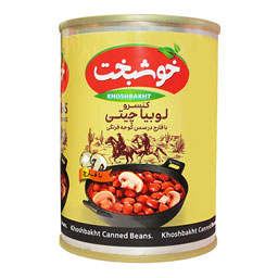 کنسرو لوبیا با قارچ 380 گرمی خوشبخت