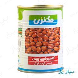کنسرو لوبیا با سس گوجه 380 گرمی مکنزی