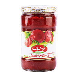 رب گوجه فرنگی شیشه ای 690 گرمی خوشبخت