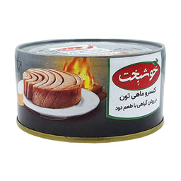 کنسرو تن ماهی دودی 180 گرمی خوشبخت