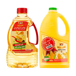پک روغن سرخ کردنی حاوی کنجد+روغن ذرت شیرینگ 2 عددی شیررضا