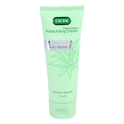 کرم مرطوب‌کننده حاوی روغن آلوئه‌ورا مقدار 75 میلی‌لیتری ببک