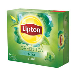 چای سبز کیسه ای با طعم نعناع 100 عددی لیپتون