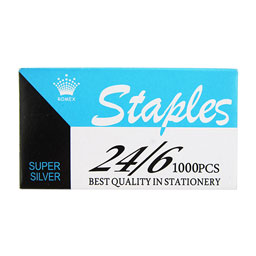 سوزن منگنه سیلور سایز 24/6 بسته 1000 عددی استاپلس