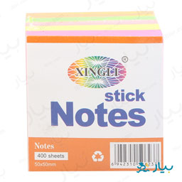 استیکر رنگی 400 برگ ژینگلی