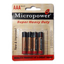 باتری نیم قلم کربن زینک 4 عددی میکرو پاور