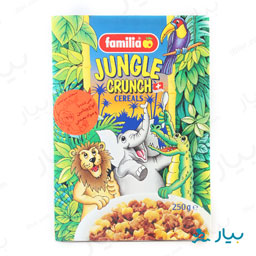 غلات حجیم شده مخصوص کودکان غنی شده با انواع ویتامین و مواد معدنی جنگلی 250 گرمی فامیلیا
