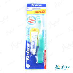 مسواک تراول تاشو همراه خمیر سمپل سایز متوسط تریسا