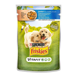 غذای پوچ (ژلاتینی) توله سگ 100 گرمی فریسکیز