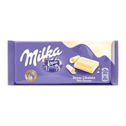شکلات تابلت سفید شیری 80 گرمی میلکا