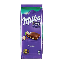 شکلات با طعم فندق 90 گرمی میلکا