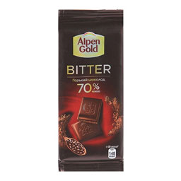 شکلات تلخ 70 درصد 85 گرمی آلپن گلد