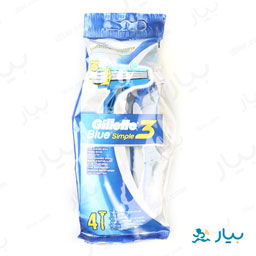 خودتراش Blue 3 simple ژیلت (4 عددی)