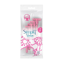 2خودتراش ونوس مدل Simply دو لبه بسته 5 عددی ژیلت