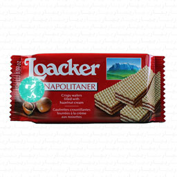 ویفر شکلات فندقی 45 گرمی لواکر